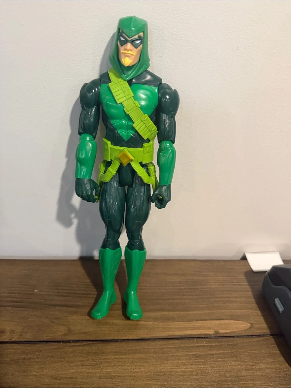 Green Arrow 12” action figure with belt by Mattel
